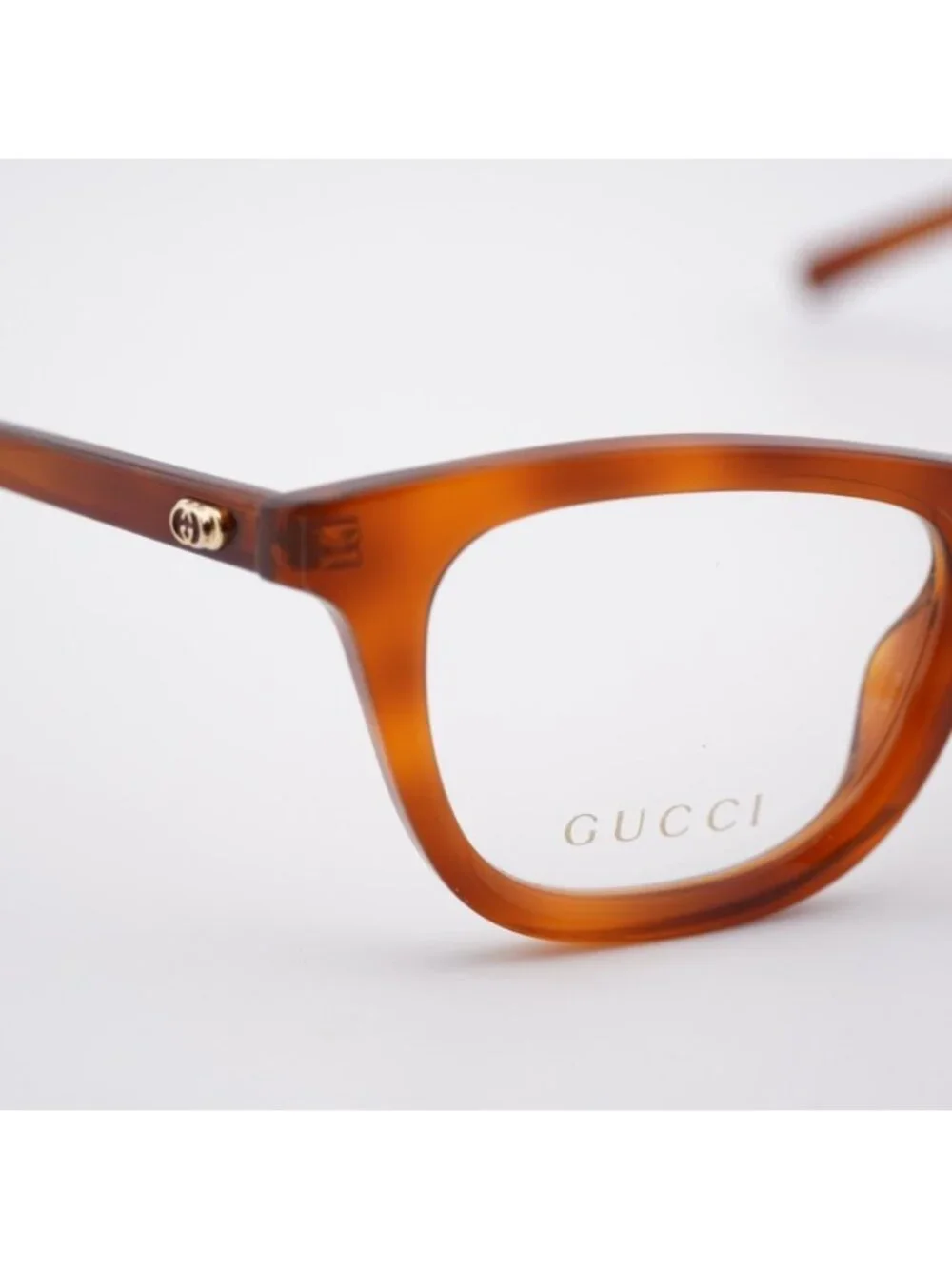 Gucci GG1945O 002 Eyeglasses Havana 50mm Cat Eye Frame